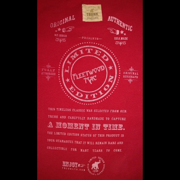 Trunk LTD Fleetwood Mac Mirage Tour Tee Shirt M - Picture 7 of 8